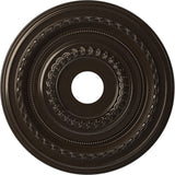 Ekena Millwork CMP19COERU Cole Thermoformed PVC Ceiling Medallion (Fits Canopies up to 5 1/8), 19OD x 3 1/2ID x 1P, Universal Me