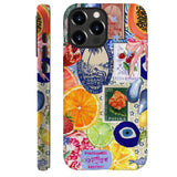 Generic Compatible with for iPhone 16 Pro Max,Fruit Lemon European Summer Collage Phone Case for Girl Women Boy Men,Scratch Resi