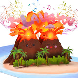 I LAVA YOU Pop Up Anniversary Card for Wife,Husband,Couple, Musical 3D Romantic Valentines Day Card with Lights for Boyfriend or