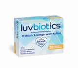 Luv Biotics Lozenges with Oral Probiotics, Xylitol & Aloe Vera Promotes Healthy Oral Microbiome for Fresh Breath, Healthy Gums,
