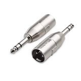 Cable Matters 2-Pack 6.35mm 1/4 Inch TRS to XLR Adapter, Male to Male XLR to 1/4 Adapter