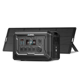 OUPES Mega 2 2500W Solar Generator with 240W Panel Included, 2048Wh Portable Power Station Solar Battery Station Made for Emerge