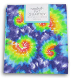 Fat Quarter 100% Cotton for Sewing Crafts - 18 x 21 Inches (Tie Dye Swirl)