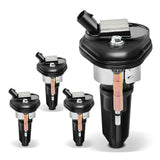 YHTAUTO Set of 4 Ignition Coil Pack Replacement for Chevy GMC Isuzu Hummer Saab Buick, Trailblazer Colorado Canyon Envoy H3 Asce