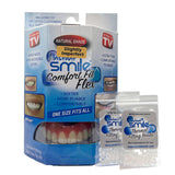 Instant Smile Comfort Fit Flex Natural Shade - Slightly Imperfect - with 2 extra fitting bead bags. One size fits most people.