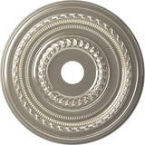 Ekena Millwork CMP22COBCR Cole Thermoformed PVC Ceiling Medallion (Fits Canopies up to 6), 22OD x 3 1/2ID x 1P, Bright Coat Chro
