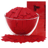 Ultimate Confetti, Red Biodegradable Confetti - Rectangular Fluttering Tissue Paper Confetti for Cannon and Launcher use - Best
