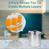 FONLLAM 2Pack Stainless Steel Canner Rack - 11-Inch Pressure Cooker Rack for Pressure Canner - Compatible with Presto, All-Ameri