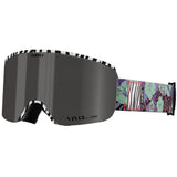 Giro Ella Ski Goggles - Snowboard Goggles for Women - Purple Jungle Steeze Strap with VIVID Smoke/VIVID Infrared Lenses