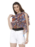 Shiloh WomenS Multicolour Printed Georgette Casual Scarf For Women