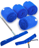 RuannoClean Floor Squeegee Pads, Microfiber Pads for Squeegee for Floor, Reusable Mop Pad for 2324inch Heavy Duty Rubber Squeegees