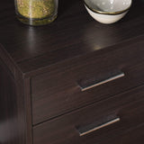 Sei Furniture Owen Modern Storage Nightstand, Black
