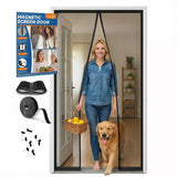 CANLENE Premium Magnetic Screen Door, Heavy-Duty Reinforced Mesh, Ultra-Dense Weave, Smooth Auto-Close, Pets & Kids - Hands-Free