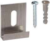 SlideCo 193672 Mirror Hanger Clip, Stainless Steel JStyle, Accepts 1/4 In. Glass (6 Pack)
