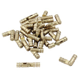Luomorgo 25 Pcs Barrel Hinges, 4x20mm Brass Hidden Hinges Invisible Hinge, Small Concealed Hinges for Crafts, Wooden Box, Jewelr