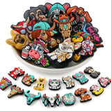 Lovyomi 15Pcs Silicone Focal Beads for Pens, Character Silicone Beads for Keychain Making, Lanyard Making DIY Handicraft(Cattle