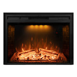 Dreamflame 30 inch Electric Fireplace, Wall Fireplace Electric with Remote Control, Realistic Log and Crackling Sound, Overheati