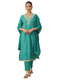 Libas Women'S Cotton Kurta Sets (99129O_Turquoise_Xxl)