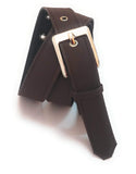 Generic WomenS Xxxl Oversize Plus Size Denim Material Brown Jeans Belt
