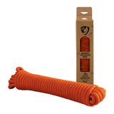 ECO-Friendly Braided Rope Hank 90 Foot Fluorescent Orange 3/16 (5mm)