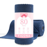 Tigona 80 Pack Microfiber Cleaning Cloth Roll,Lint Free Rags & Tear Away Reusable Towels Washable Scratch,Ultra Absorbent Dish R