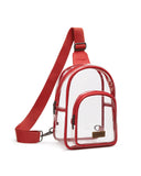 Wrangler Clear Bag for Stadium Events Crossbody Purse for Women Men Transparent Shoulder Sling Cross Body Bag Large See Through