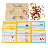 CALANDIS Wooden Montessori Toy Math Manipulative Material for Game Geometry Learning | Toys for Baby