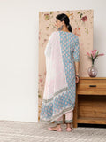 Libas Women'S Pure Cotton Kurta Sets (34311_Blue