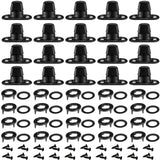 Gisafai 20 Sets Canvas Twist Lock Fasteners, Turn Button Fasteners, Eyelet and Stud Mounting Screws for Canvas Marine Fastener T