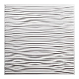 Genesis Drifts White Ceiling Tiles Easy DropIn Installation Waterproof, Washable and Firerated HighGrade PVC to Prevent