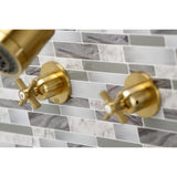 Kingston Brass Kbx8147Zx Millennium Tub And Shower Faucet, 7.31 X 8 X 72, Brushed Brass