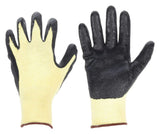 Cut Resistant Gloves, Yellow/Black, M, PR