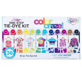 Tulip OneStep TieDye Kit 12 Rainbow, Big 4oz Bottles Color Craze