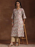 Libas Women'S Cotton Printed A-Line Kurtas (29223_Green Green L