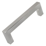 GlideRite Hardware 3.75 inch CC 2168396SN10 Solid Square Slim Cabinet Bar Pulls, 10 Pack, 3.75, Satin Nickel Finish