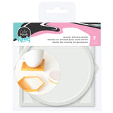 AMERICAN CRAFTS Color Pour Mold 3PC, Coaster Circle, Square & Hexagon