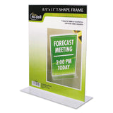 NuDell Clear Plastic Sign Holders NUD38020Z Each