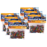 DIXON TICONDEROGA CO - PACON Creativity Street Alphabet Beads, Assorted Rainbow Colors, 6 mm, 150 Per Pack, 6 Packs