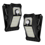 Tryme 45LEDs Solar Lights Outdoor Clip Motion Sensor Lights 3 Modes 3 Mounting Ways IP65 Waterproof Security Light for Chain Lin