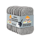 THEA MultiPurpose Scrub Sponge Pad (Pack of 5) Reusable NonScratch Microfiber Scrubber for Kitchen & Bathroom | Dish Wash, U