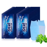 Gisdo Mint-Flavored Oral Finger Wipes Teeth Whitening Wipes Oral Cleaning Wipe (Dark Blue, 120 Pcs)