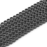 39CM/15Inches 7x8mm Natural Black Hematite Black Bracelet Beads Gemstone Loose Beads Hollow Heart Shape Strand Healing Crystal E
