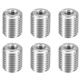 HARFINGTON 6pcs Thread Repair Inserts M16 x 2 Male to M8 x 1.25 Female Thread 20mm Long Stainless Steel Reducing Nuts Metric Sel
