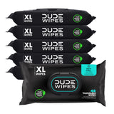 DUDE Wipes - Flushable Wipes - 6 Pack, 288 Count - Mint Chill - Vitamin-E, Aloe, Eucalyptus & Tea Tree Oils - Septic and Sewer S