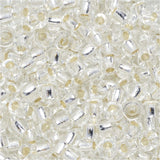 Miyuki Round Seed Bead Size 8/0 22gtube Silverlined Crystal