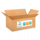Large Shipping & Moving Boxes 20x12x8 inches (10-Pack) - Extra Strength 200 lb vs Regular - Corrugated Cardboard Boxes for USPS/