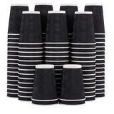 Lamosi 12 oz Disposable Coffee Cups - 120 Pack, Insulated Corrugated Paper Cups 12 oz, Kraft Ripple Wall Cups for Hot Beverage o