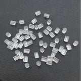 Silicone Earring Backs, 200PCS Soft Clear Rubber Earring Backs Replacements for Droopy Ears/Studs/Heavy Earring,Hypoallergenic
