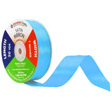 Mandala Crafts Baby Blue Satin Ribbon for Crafts - 50 Yds 1 Inch Baby Blue Ribbons for Gift Wrapping - Fabric Ribbons for Flower