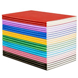 GEHUIZER 24 Pack A5 Lined Notebook Journals, Colored Kraft Cover College Ruled Subject Notebook Composition Journal for Student